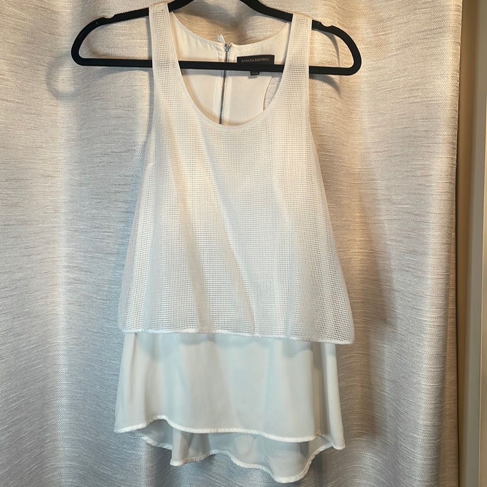 Banana Republic Mesh Layer Tank